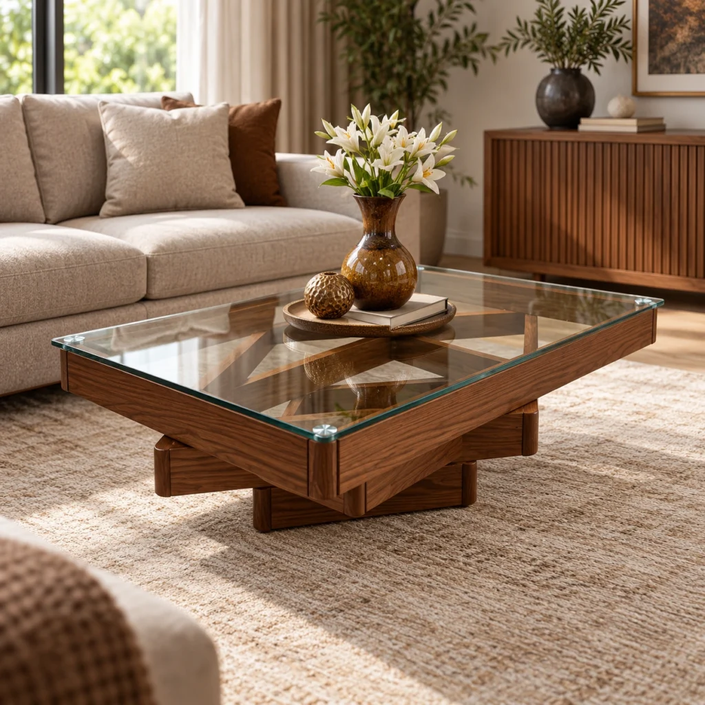 FURNIDAR — Table basse ETOILE — vue dans le salon / طاولة قهوة ETOILE