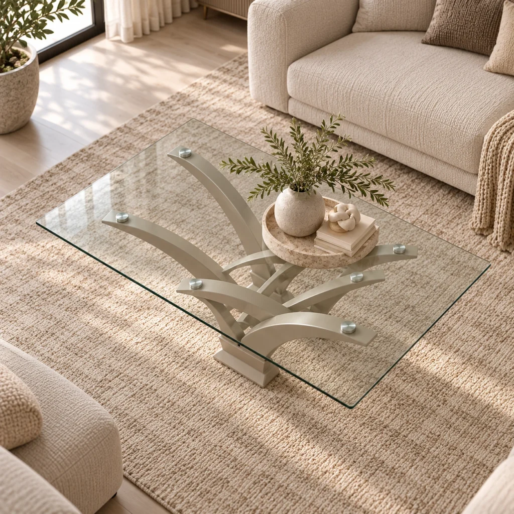 FURNIDAR — Table basse VICTORIA — vue dans le salon / طاولة قهوة VICTORIA